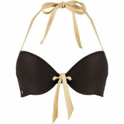 Brigitte Bardot Haut de maillot push-up noir/or Pampelonne by Couleur noir