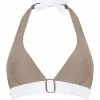 Brigitte Bardot Haut de maillot triangle taupe/ivoire Plage by Couleur beige