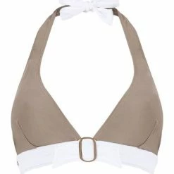 Brigitte Bardot Haut de maillot triangle taupe/ivoire Plage by Couleur beige