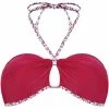 Brigitte Bardot Haut de maillot bandeau bordeaux/ivoire Marguerite by Couleur rouge
