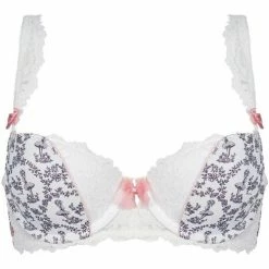 Brigitte Bardot Soutien-gorge ampliforme ivoire/gris anthracite Comédie Couleur gris