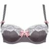 Brigitte Bardot Soutien-gorge ampliforme gris anthracite/vieux rose Succès Couleur gris