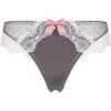 Brigitte Bardot Tanga gris anthracite/vieux rose Succès Couleur gris