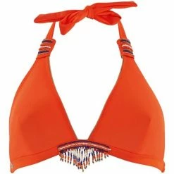 Brigitte Bardot Haut de maillot triangle orange Riviera Couleur orange