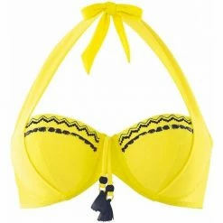 Brigitte Bardot Haut de maillot balconnet jaune/marine Mambo Couleur jaune