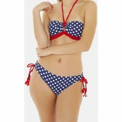 Brigitte Bardot Slip de bain marine/rouge Plaisance Couleur bleu -Promos Brigitte Bardot Boutique 17760504 500 C