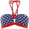 Brigitte Bardot Haut bandeau marine/rouge Plaisance Couleur bleu