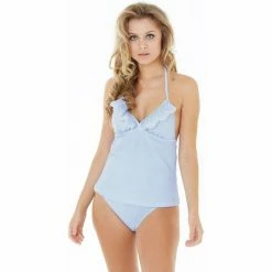 Brigitte Bardot Tankini bleu ciel Azur Couleur bleu -Promos Brigitte Bardot Boutique 17760513 500 C