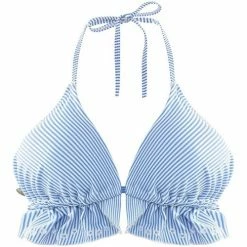 Brigitte Bardot Haut de maillot triangle bleu ciel Azur Couleur bleu