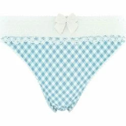 Brigitte Bardot Slip blanc/ciel Joli Vichy Couleur blanc