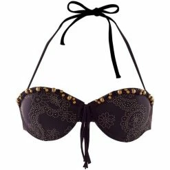 Brigitte Bardot Haut de maillot balconnet noir/or Festive Couleur noir
