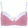 Brigitte Bardot Soutien-gorge grand maintien blanc/bordeaux Mistinguette Couleur rouge