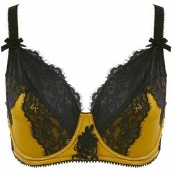 Brigitte Bardot Soutien-gorge grand maintien ocre/anthracite Exception Couleur jaune