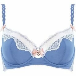 Brigitte Bardot Soutien-gorge à armatures pervenche/ivoire Succès Couleur bleu
