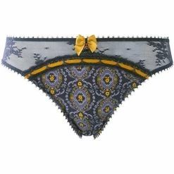 Brigitte Bardot Slip anthracite/ocre Vintage Couleur gris