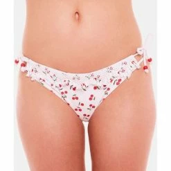 Brigitte Bardot Slip de bain rouge Cerisier Couleur rouge