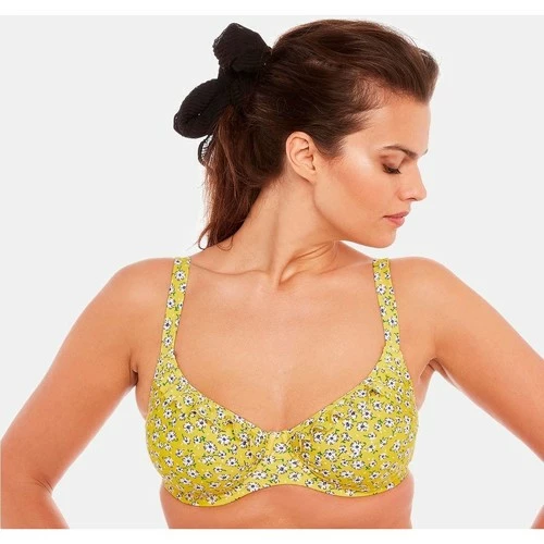 Brigitte Bardot Haut de maillot à armatures jaune Cigale Couleur jaune 1 Brigitte Bardot Haut de maillot à armatures jaune Cigale Couleur jaune