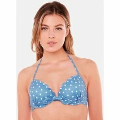 Brigitte Bardot Haut de maillot push-up bleu Coquillage Couleur bleu