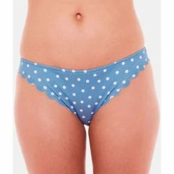 Brigitte Bardot Slip de bain bleu Coquillage Couleur bleu