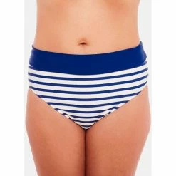 Brigitte Bardot Culotte haute bleu Marinière Couleur bleu