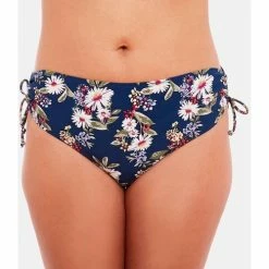 Brigitte Bardot Slip de bain bleu marine Méditerranée Couleur bleu