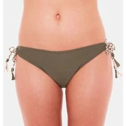 Brigitte Bardot Slip de bain kaki Palmier Couleur kaki