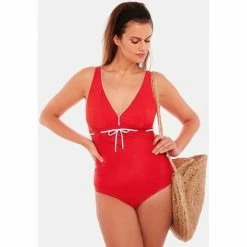 Brigitte Bardot Tankini rouge Sud Couleur rouge