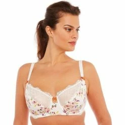 Brigitte Bardot Soutien-gorge grand maintien ivoire Pétale Couleur blanc