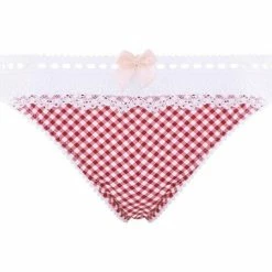 Brigitte Bardot Slip blanc/bordeaux Mistinguette Couleur rouge