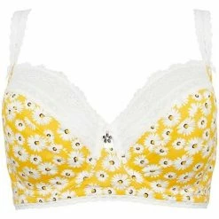 Brigitte Bardot Soutien-gorge grand maintien jaune Parisienne Couleur jaune