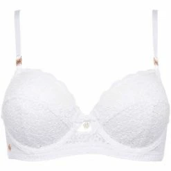 Brigitte Bardot Soutien-gorge corbeille blanc Retro Couleur blanc