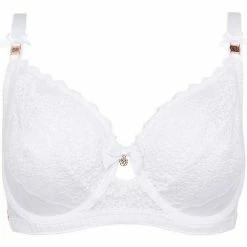 Brigitte Bardot Soutien-gorge grand maintien blanc Retro Couleur blanc