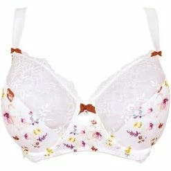 Brigitte Bardot Soutien-gorge corbeille ivoire Pétale Couleur blanc