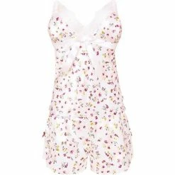 Brigitte Bardot Top Short ivoire Pétale Couleur blanc