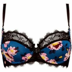 Brigitte Bardot Soutien-gorge corbeille turquoise Nocturne Couleur bleu