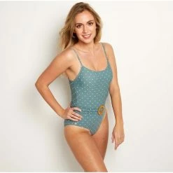 Brigitte Bardot Maillot de bain une pièce vert Olivier Couleur vert