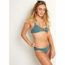 Brigitte Bardot Slip de bain vert Olivier Couleur vert