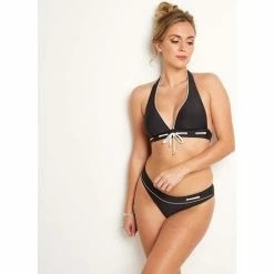 Brigitte Bardot Haut de maillot triangle noir Horizon Couleur noir