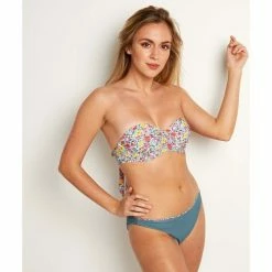 Brigitte Bardot Slip de bain réversible vert Lavandou Couleur vert