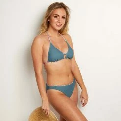 Brigitte Bardot Haut de maillot triangle réversible vert Lavandou Couleur vert