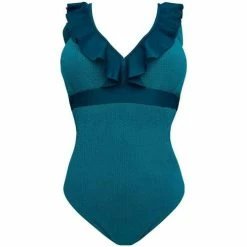 Brigitte Bardot Maillot de bain une pièce vert Vague Couleur vert