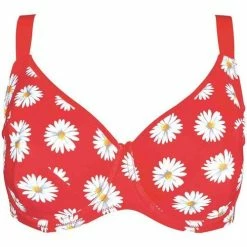 Brigitte Bardot Haut de maillot à armatures rouge Grenadine Couleur marron