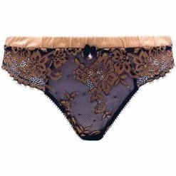 Brigitte Bardot Slip bleu marine Elégance Couleur bleu