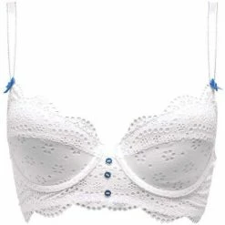 Brigitte Bardot Soutien-gorge ampliforme blanc Faience Couleur blanc