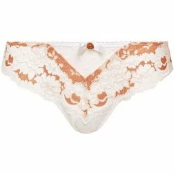 Brigitte Bardot Tanga ivoire Gourmandise Couleur blanc
