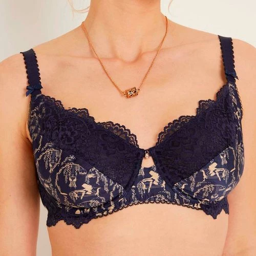 Brigitte Bardot Soutien-gorge emboîtant bleu marine Haute Couture Couleur bleu 2 Brigitte Bardot Soutien-gorge emboîtant bleu marine Haute Couture Couleur bleu – Image 2