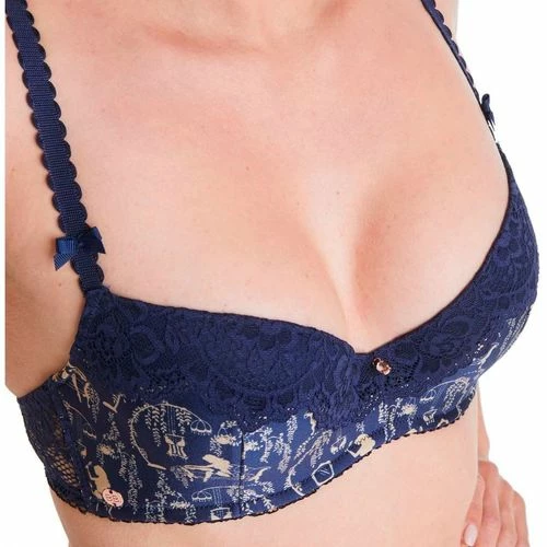 Brigitte Bardot Soutien-gorge ampliforme bleu marine Haute Couture Couleur bleu 2 Brigitte Bardot Soutien-gorge ampliforme bleu marine Haute Couture Couleur bleu – Image 2