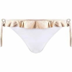 Brigitte Bardot Slip de bain blanc/or Palm Beach by Couleur blanc